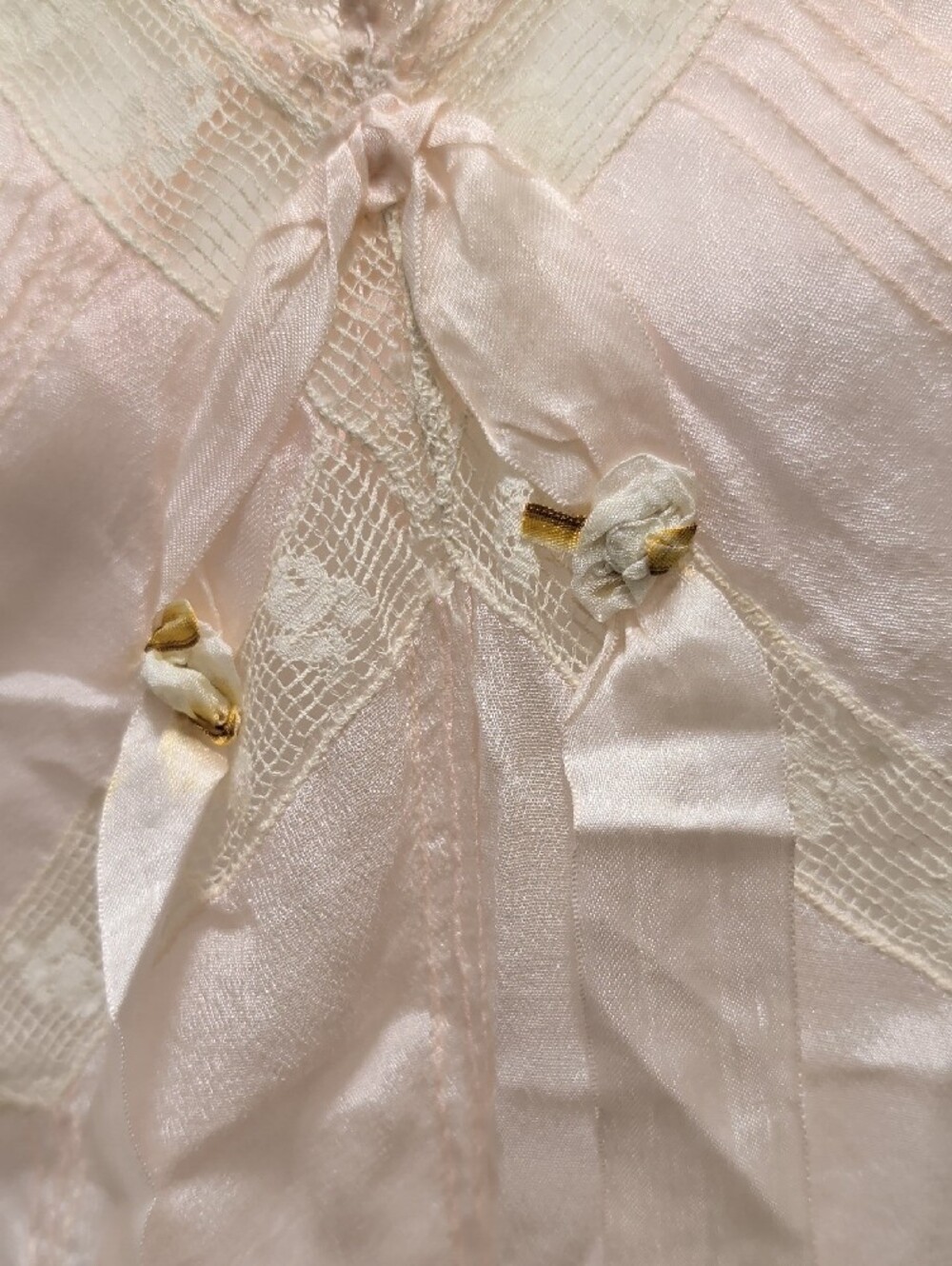 VINTAGE Size 20 - 1X Stunning Carter's Pale Pink Lace-Trim Sleep Chemise - Picture 4 of 16